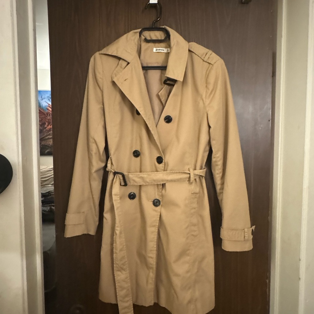 stradivarius trench coat Large